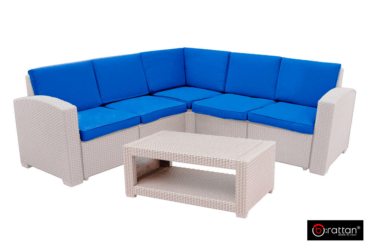 Комплект мебели Раттан Премиум Корнер / Rattan Premium Corner, серый