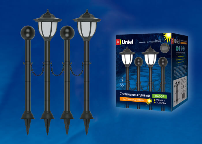 Светильник на солнечных батареях (UL-00003132) Uniel Фонари USL-S-181/PT720 Lantern Set02