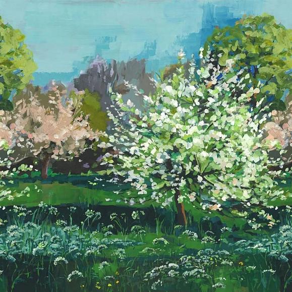 Панно Designers Guild PDG1180/01 Arbre De Printemps Celadon