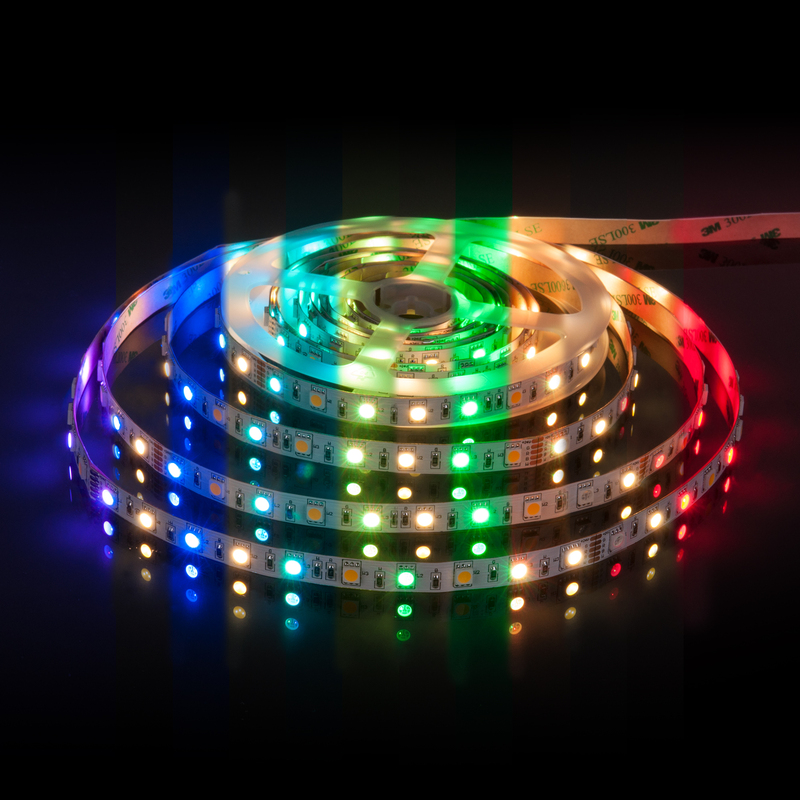 Светодиодная лента Elektrostandard 24V 14,4W 60Led 5050+5050 IP20 MIX RGB/теплый белый, 5м 4690389172250 a053728