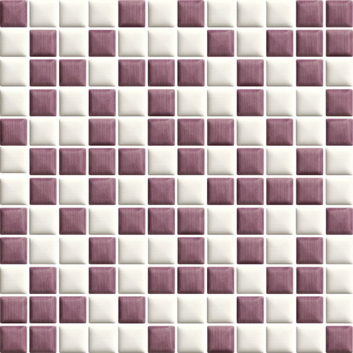 Мозаика Universo Bianco/Rosa Prasowana