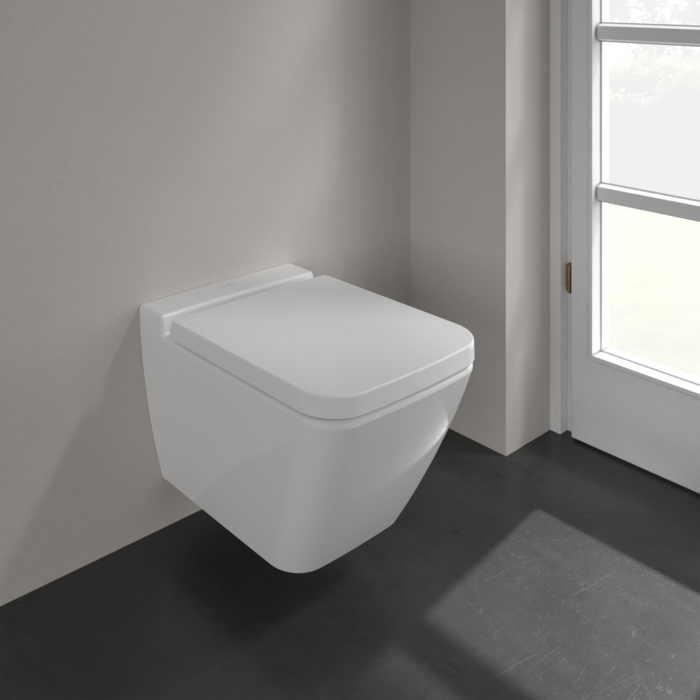 Villeroy&Boch Finion Унитаз подвесной 37.5х56х35см., CeramicPlus, цвет: альпийский белый
