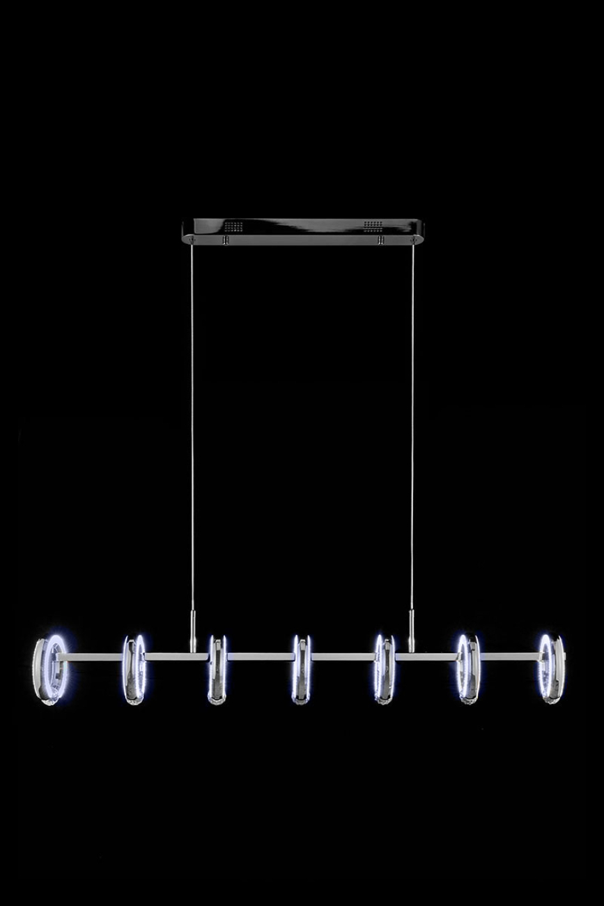 Подвесная люстра Ani LE7710/7L Black Chrome
