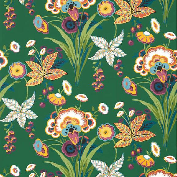 Обои Thibaut T20849 Pasadena Emerald