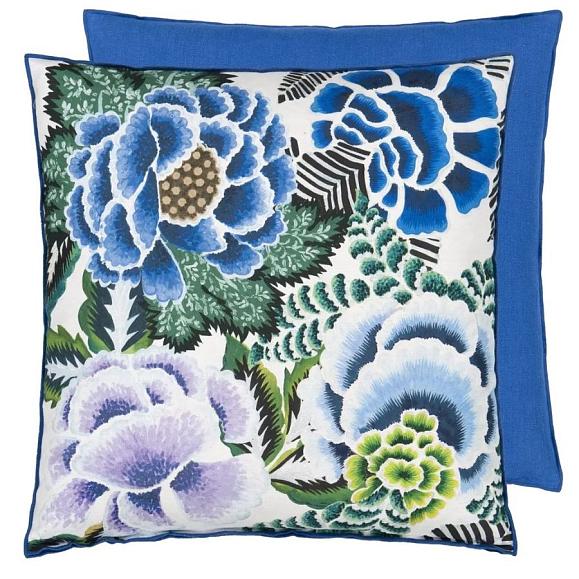 Подушка CCDG1455, Rose De Damas, Cobalt, Designers Guild 55 x 55см