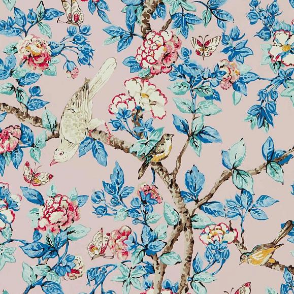 Обои Sanderson 217035 Caverley Rose/French Blue