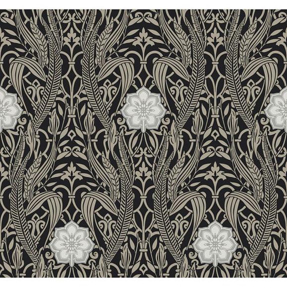 Обои York DM4995 Gatsby Damask Black