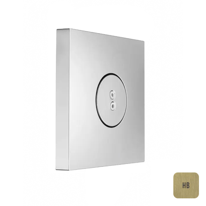 Almar Spin Square Форсунка встраиваемая, вращающаяся, цвет: High Brass Brushed PVD