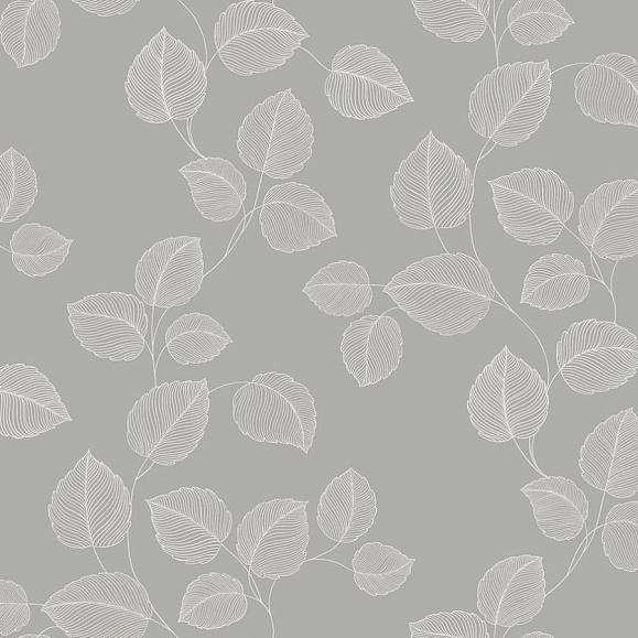 Обои Paper&Ink BL70138 Linework Leaves Navy