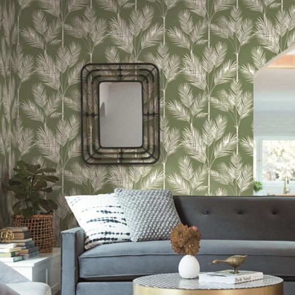 Обои York CV4411 King Palm Silhouette Fern