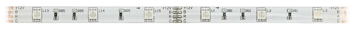Светодиодная лента Эра 12В 5050 7,2Вт/м RGB 5м IP65 LS5050-7,2-30-12-RGB-IP65-2year-5m KU-5050AD-30D-RGB Б0044121