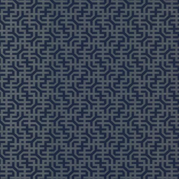 Обои York 5800 Dynastic Lattice Navy/Silver