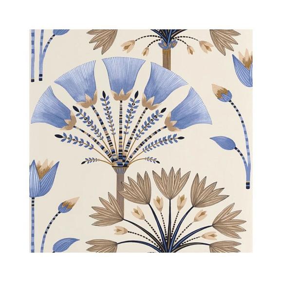 Обои Caselio 105276142 Majestic Bleu canard dore