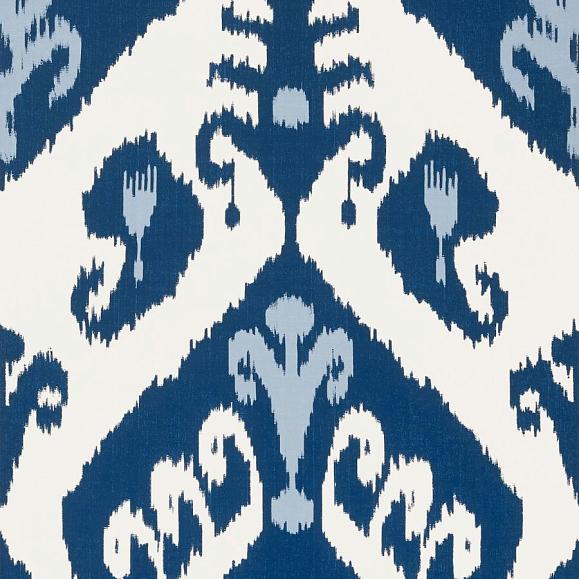 Обои Thibaut T16245 Indies Ikat Navy