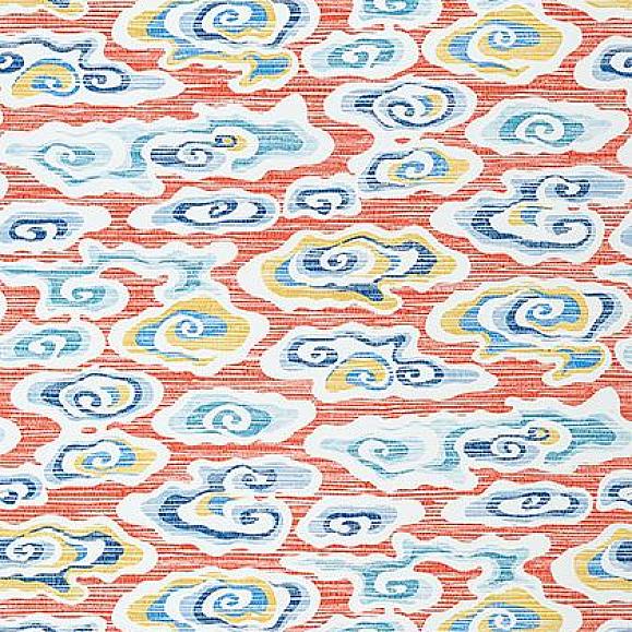 Обои Thibaut T13320 Clear Clouds Coral