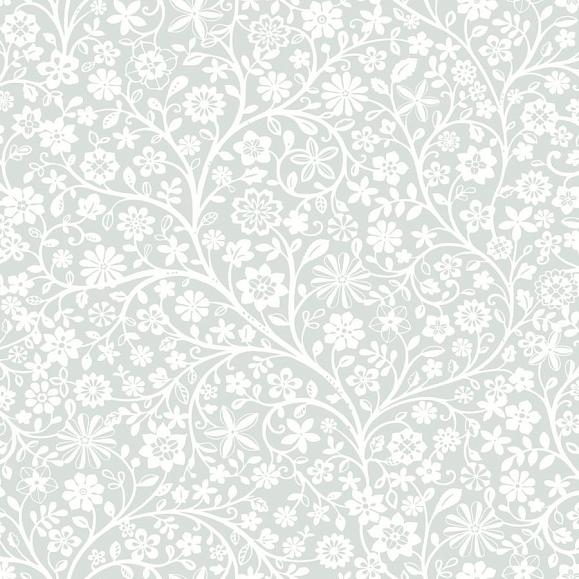 Обои Casadeco 200836442 Poetic Flowers Bleu doux