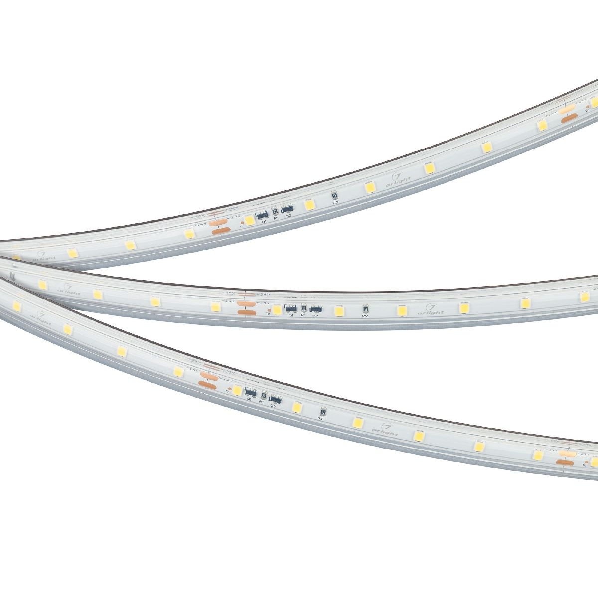 Светодиодная герметичная лента Arlight IC-PS-A60-10mm 24V White6000 (4.8 W/m, IP67, 2835, 10m) 050654