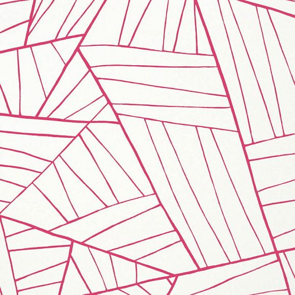 Обои Thibaut T10441 Jordan Magenta on White