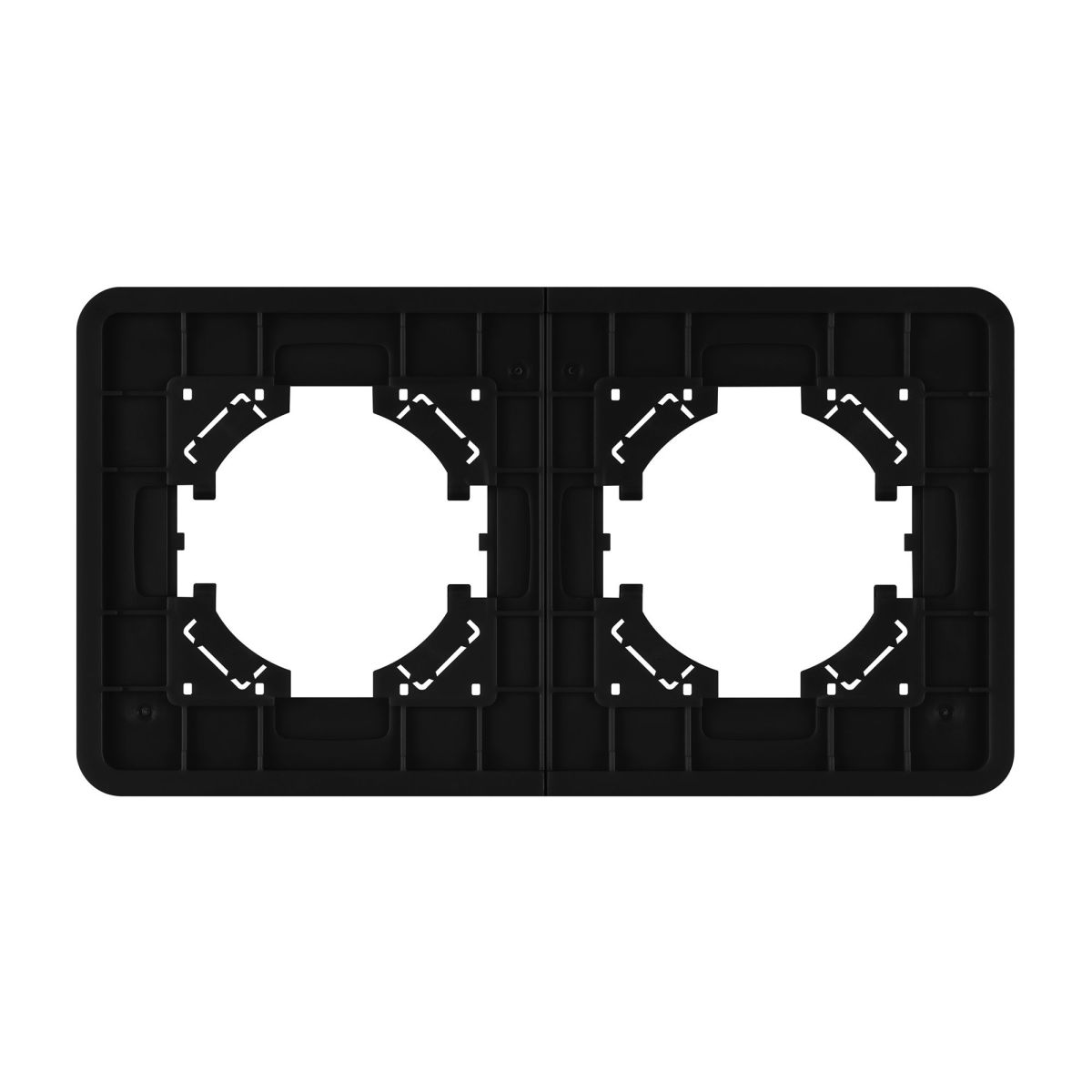 Рамка на 2 поста алюминиевая Arlight FRM-AKIRY-SFAL-2-BK 049738