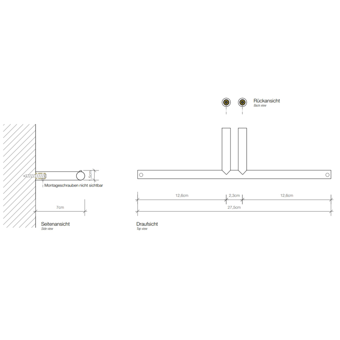 Decor Walther Mikado TPH2 Держатель туалетной бумаги, подвесной, цвет: латунь