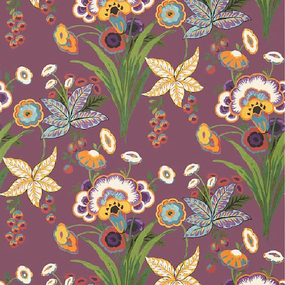 Обои Thibaut T20850 Pasadena Plum