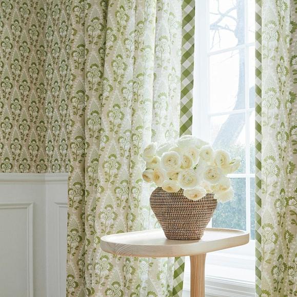 Обои Anna French AT15121 Cornwall Green and Beige
