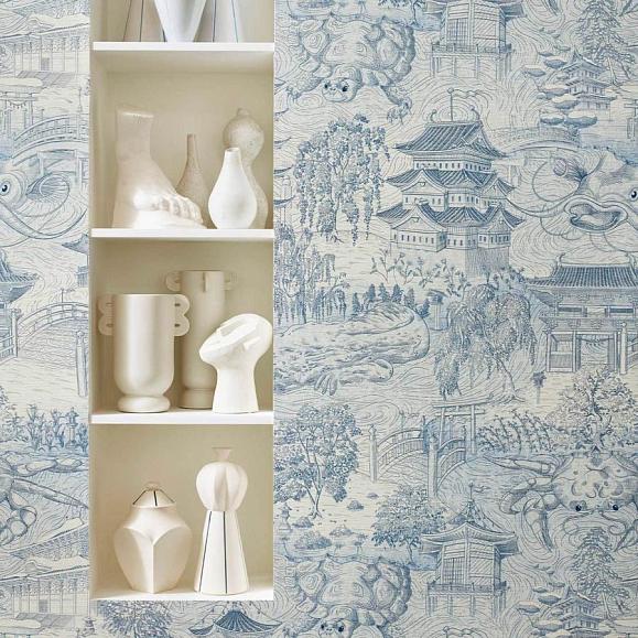 Обои Zoffany 312987 Eastern Palace Indigo