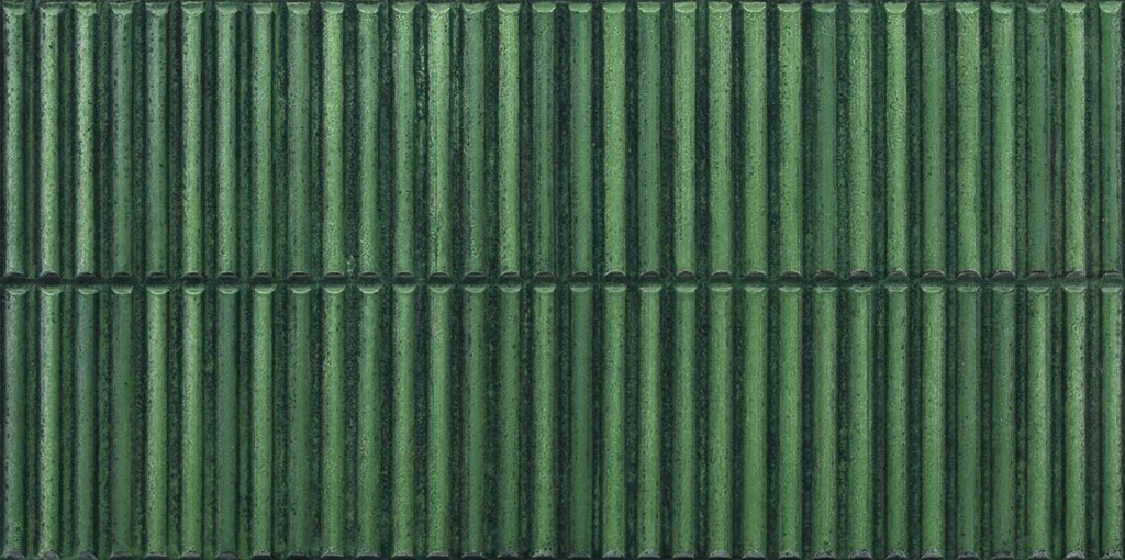 STRIPES GREEN GLOSSY RET 30X60
