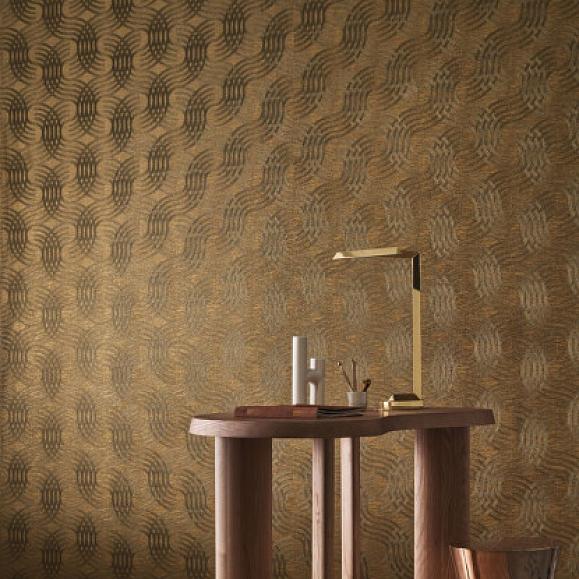 Обои Casamance 75792650 Auraria Noir/doré