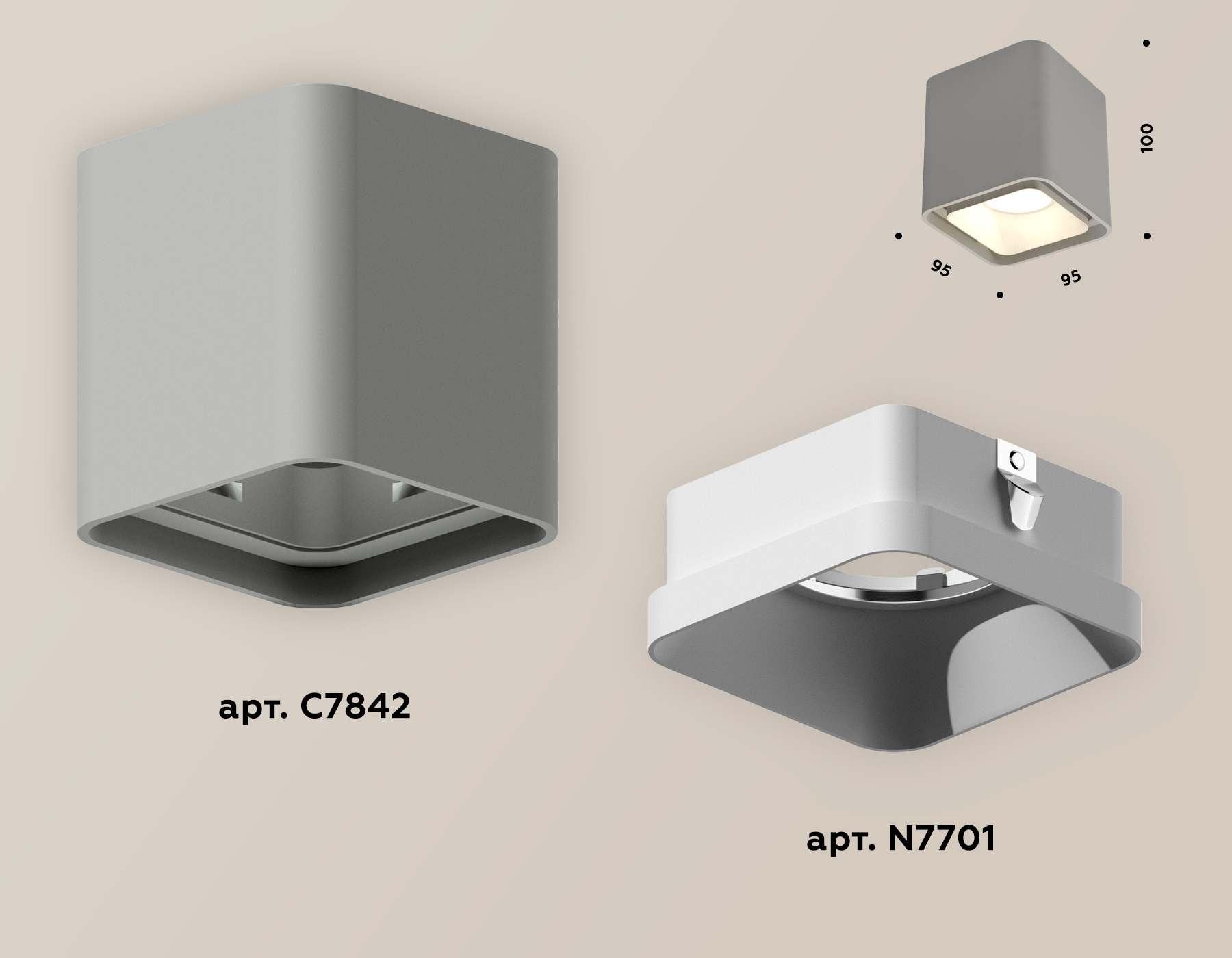 Накладной светильник Ambrella Light Techno XS7842001 (C7842, N7701)