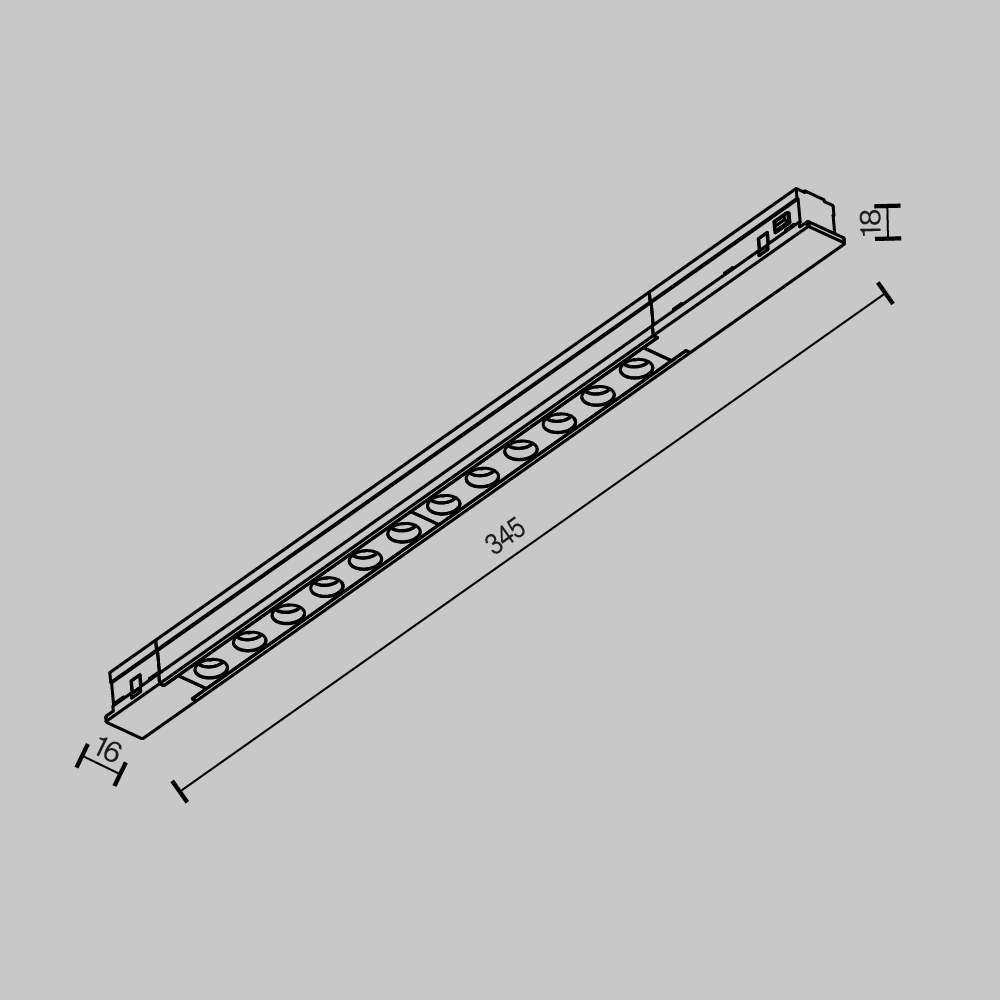Трековый магнитный светильник Maytoni Technical Points TR232-2-10W4K-B