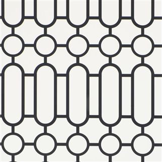 обои Designers guild P537/03 Porden Black and White