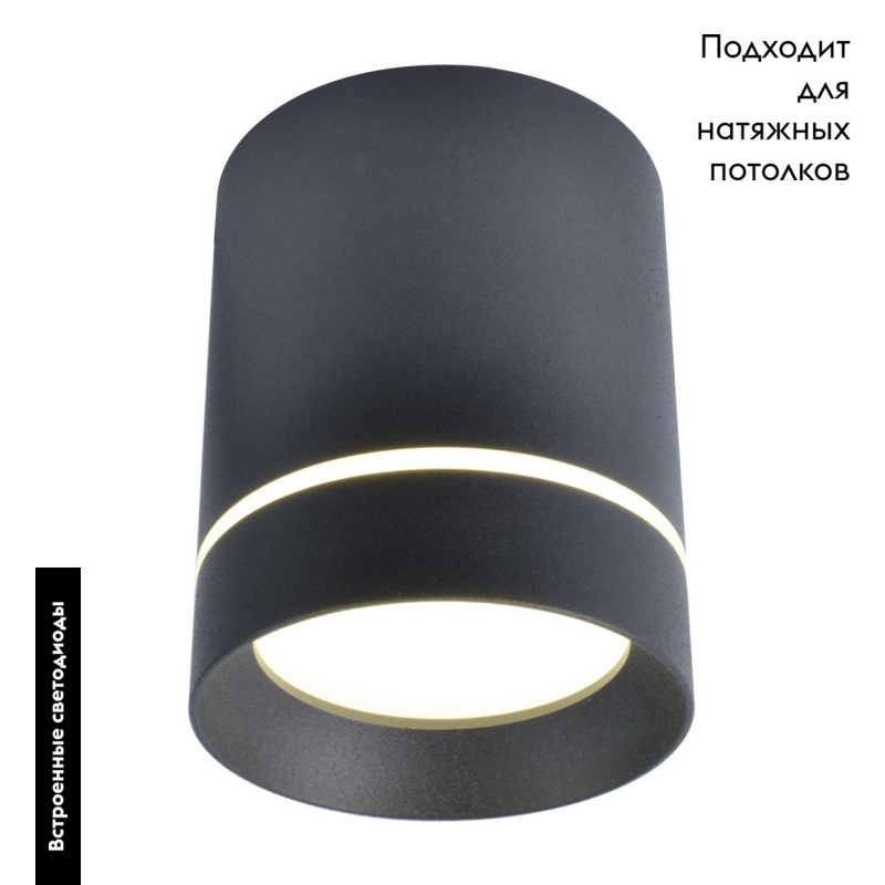 Потолочный светодиодный светильник Arte Lamp A1909PL-1BK