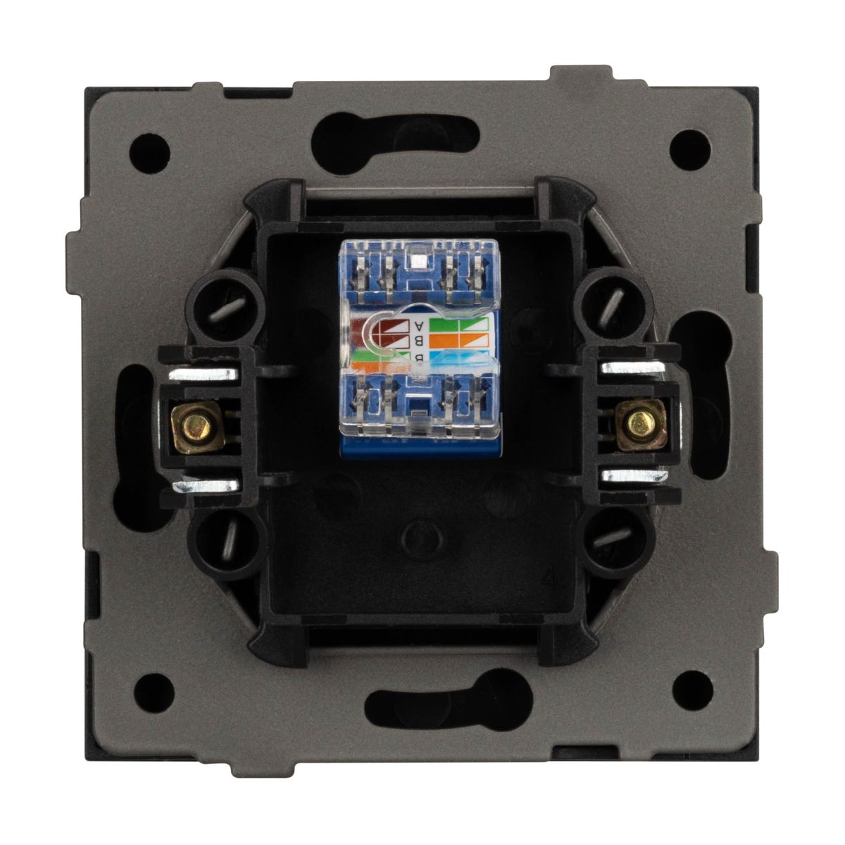 Механизм компьютерной розетки Arlight SCT-TENDO-MPC1-SFPL-GR (RJ-45, CAT6) 054593