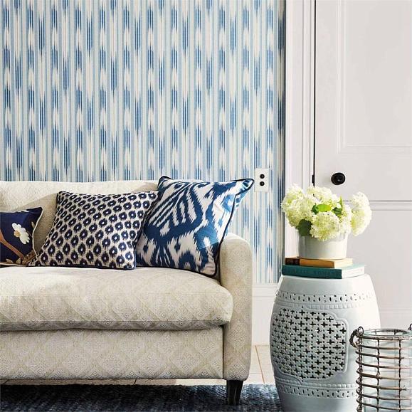 Обои Sanderson 216778 Ishi Indigo