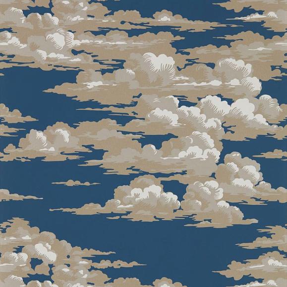 Обои Sanderson 216602 Silvi Clouds Clouds Yacht Blue