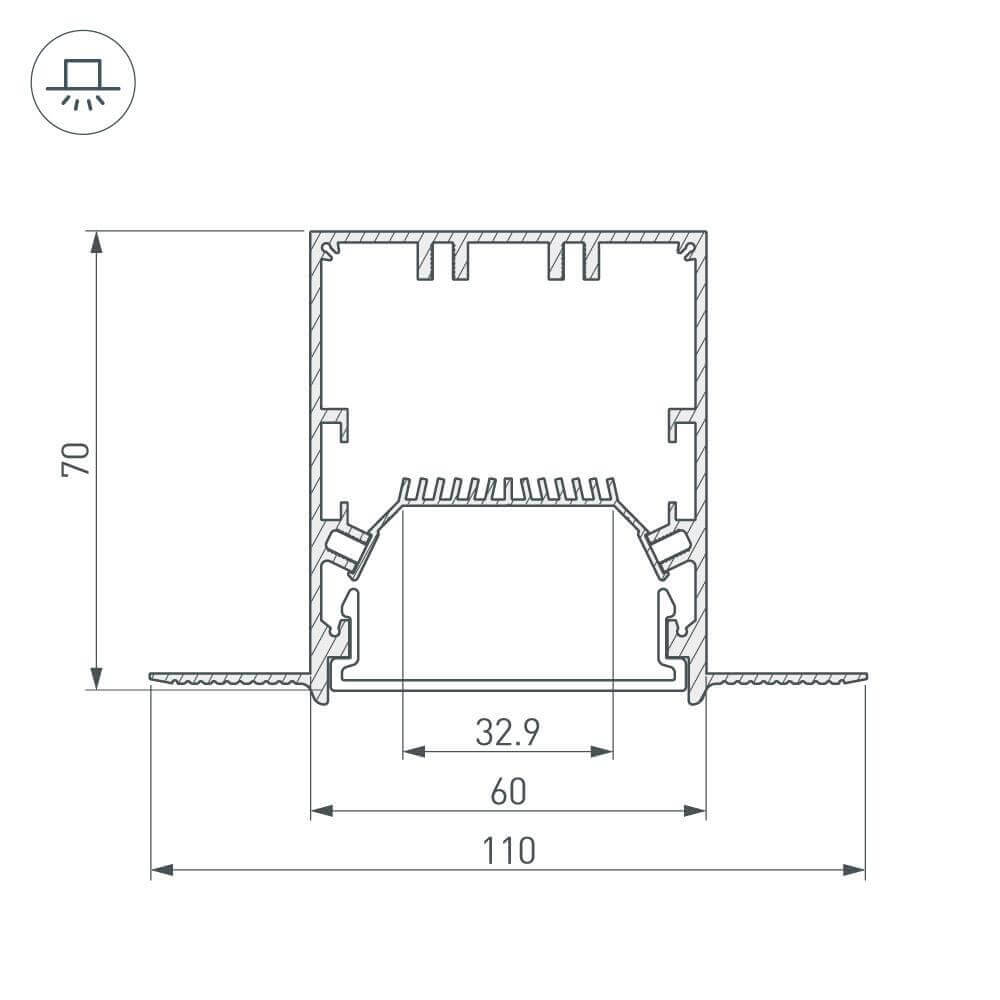 Профиль Arlight SL-LINIA 027161