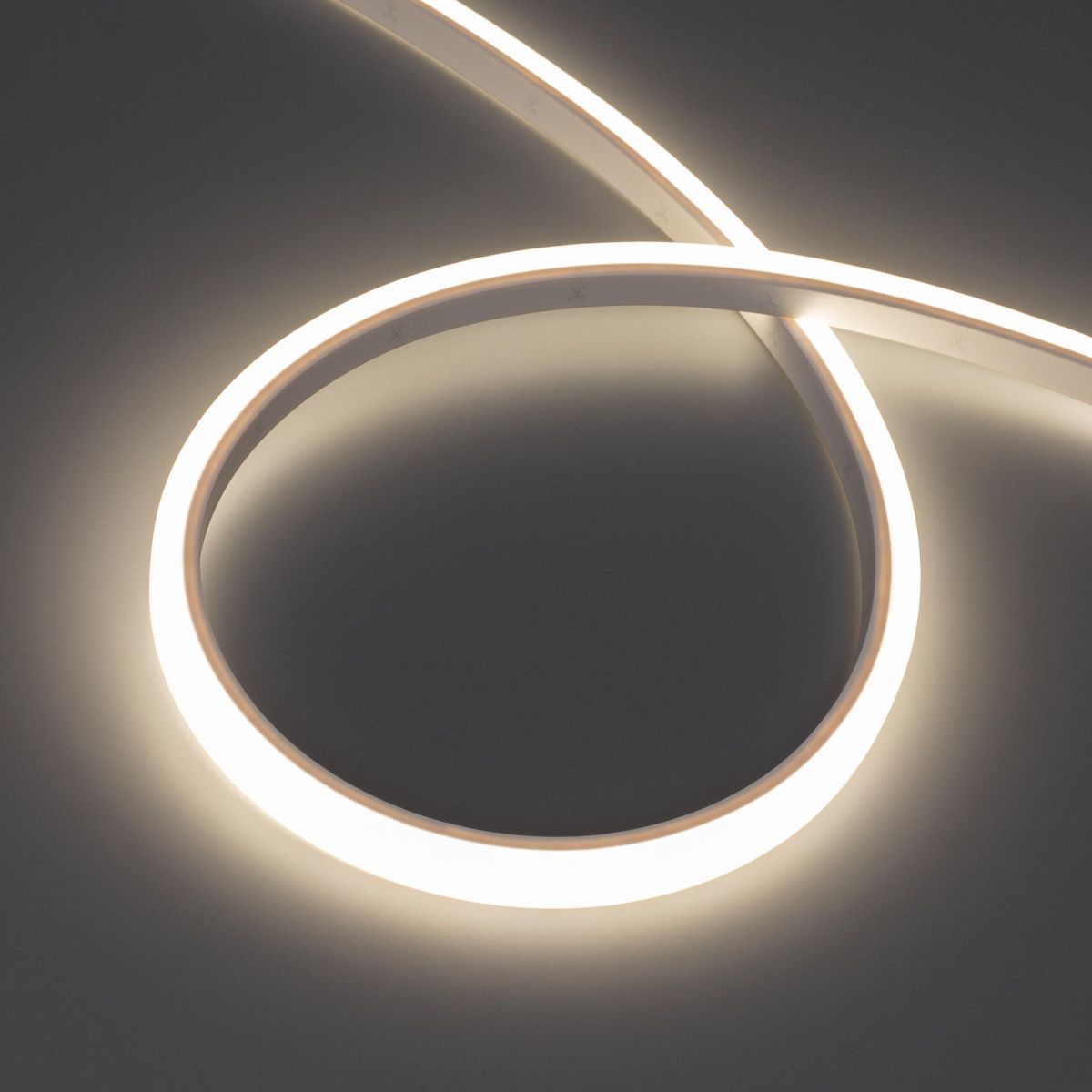 Светодиодная герметичная лента Arlight WAVE-TOP-PU-A144-10x10mm 24V Warm3500 (5 W/m, IP68, 5m, wire x2) 052435
