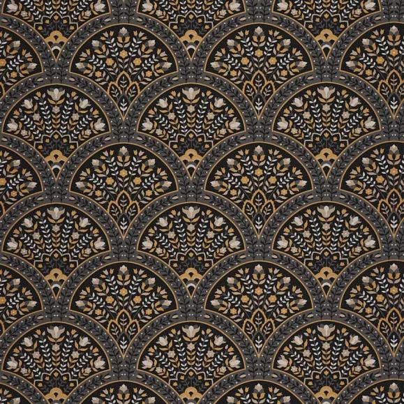 Обои Casadeco 201199902 Wallace Noir fusain
