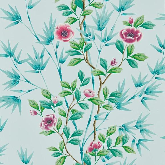 Обои Harlequin 112901 Lady Alford Sky/Magenta