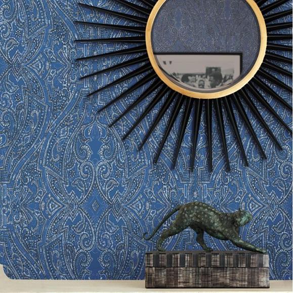 Обои York HO2132 Ascot Damask Cobalt