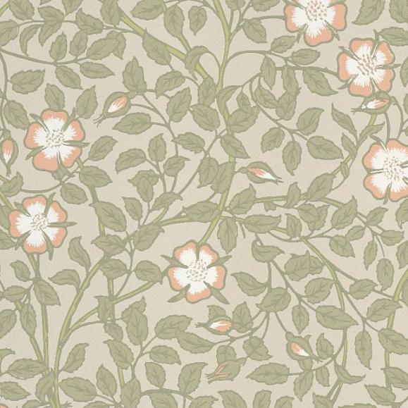 Обои Little Greene 0263BRGMIST Briar Rose Green Mist
