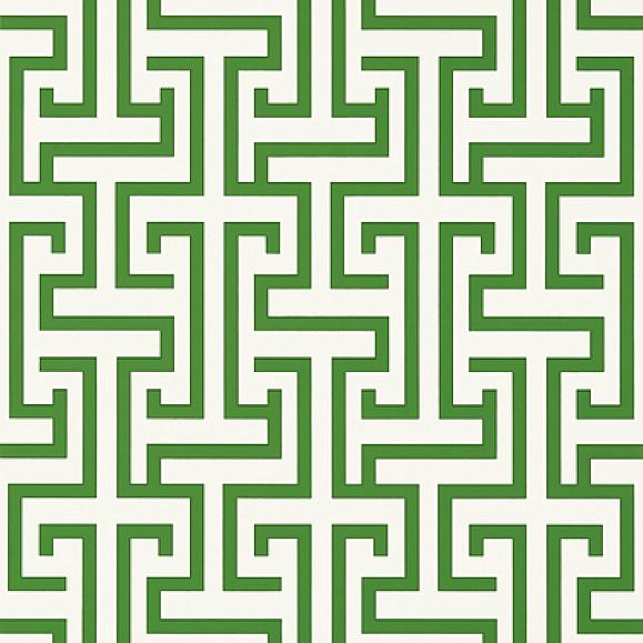 Обои Thibaut T75476 Ming Trail Green