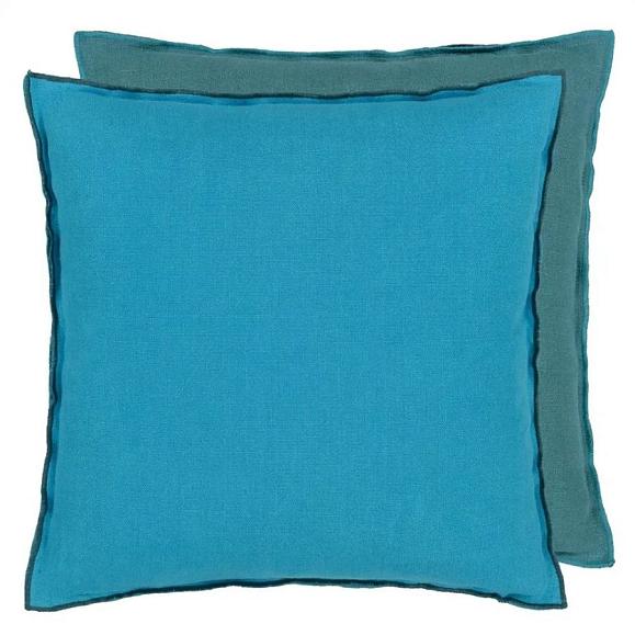 Подушка CCDG1306, Brera Lino, Indian Ocean&Teal, Designers Guild 43x43см