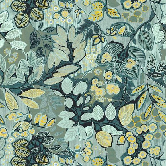 Обои Casamance 75090712 Belle De Nuit Celadon