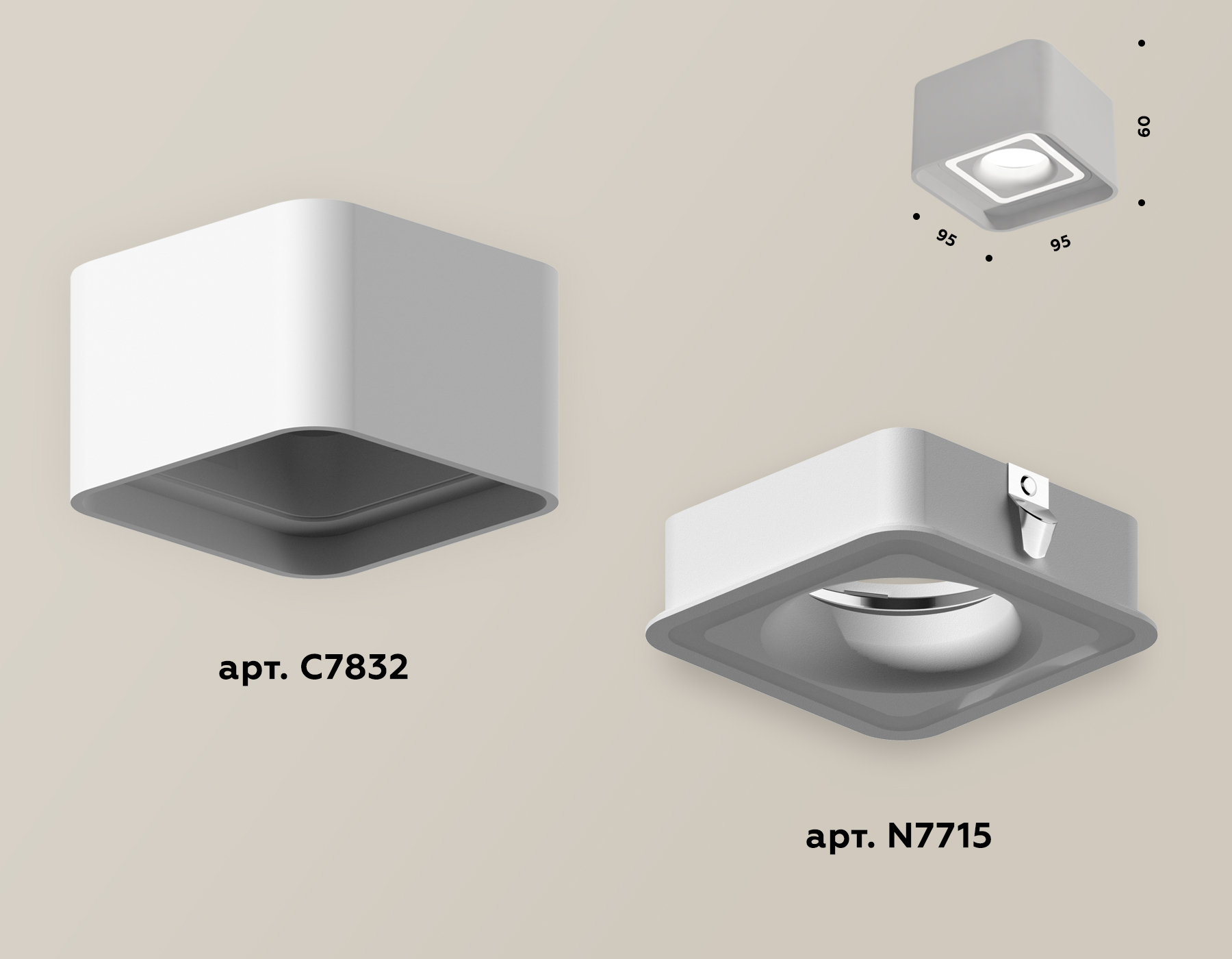 Накладной светильник Ambrella Light Techno XS7832020 (C7832, N7715)