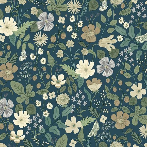 Обои York RP7359 Strawberry Fields Teal
