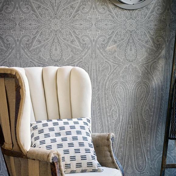 Панно Zoffany 313019 Grand Paisley Silver