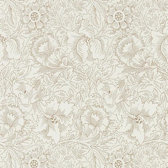 Обои Morris 216035 Pure Poppy Cream/Gold