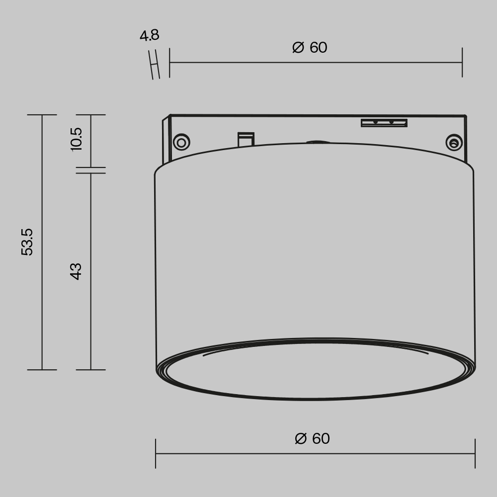 Трековый магнитный светильник Maytoni Alfa S TR188-1-5W3K-M-B